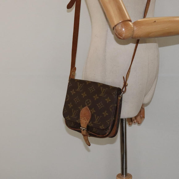 LOUIS VUITTON Monogram Cartouchiere PM Shoulder Bag Vintage M51254 Auth BA2139