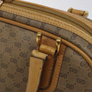 GUCCI Micro GG Supreme Hand Bag PVC Beige Gold 000 39 0030 Auth BA2146-8