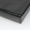 BALLY Shoulder Bag Leather Black Gold Auth BA2151-15