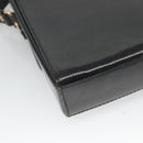 BALLY Shoulder Bag Leather Black Gold Auth BA2151-16