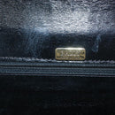 BALLY Shoulder Bag Leather Black Gold Auth BA2151-10