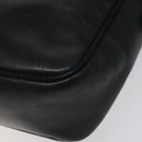 Salvatore Ferragamo Shoulder Bag Leather Black Gold Auth BA2152-15