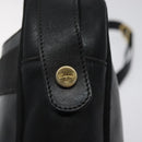 Salvatore Ferragamo Shoulder Bag Leather Black Gold Auth BA2152-17