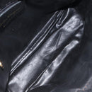 Salvatore Ferragamo Shoulder Bag Leather Black Gold Auth BA2152-11