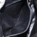 Salvatore Ferragamo Shoulder Bag Leather Black Gold Auth BA2152-21