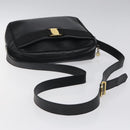 Salvatore Ferragamo Shoulder Bag Leather Black Gold Auth BA2152-7