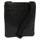 Salvatore Ferragamo Shoulder Bag Leather Black Silver Auth BA2153-1