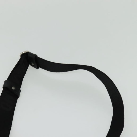 Salvatore Ferragamo Shoulder Bag Leather Black Silver Auth BA2153