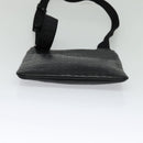 Salvatore Ferragamo Shoulder Bag Leather Black Silver Auth BA2153-5