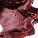 CARTIER Must Line Shoulder Bag Leather Bordeaux Gold Auth BA2156-16