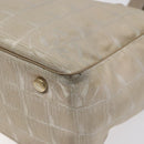 CHANEL New Travel Line Tote Bag Nylon Beige CC Auth BA2157-15