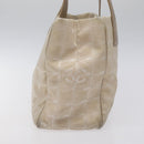 CHANEL New Travel Line Tote Bag Nylon Beige CC Auth BA2157-3
