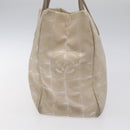 CHANEL New Travel Line Tote Bag Nylon Beige CC Auth BA2157-4