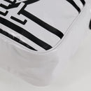 CHANEL Cruise line Chain Shoulder Bag Vinyl White Silver CC Auth BA2159V-11