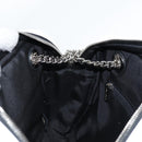 CHANEL Cruise line Chain Shoulder Bag Vinyl White Silver CC Auth BA2159V-19