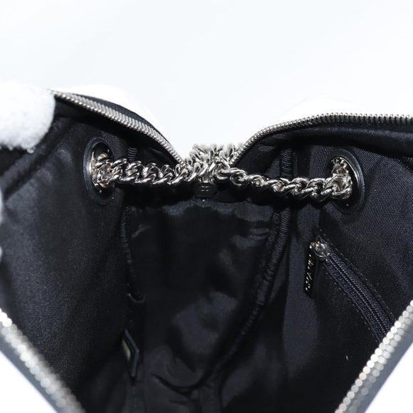 CHANEL Cruise line Chain Shoulder Bag Vinyl White Silver CC Auth BA2159V