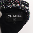CHANEL One Piece Tweed Navy CC Auth BA2161AM-9