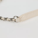 CHANEL Chain Matelasse Shoulder Bag Tweed White CC Auth BA2164AM-8