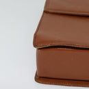 VALENTINO Hand Bag Leather 2way Brown Gold Auth BA2171-9