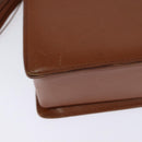 VALENTINO Hand Bag Leather 2way Brown Gold Auth BA2171-15