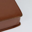 VALENTINO Hand Bag Leather 2way Brown Gold Auth BA2171-16