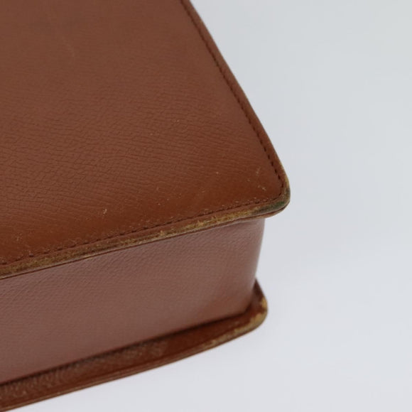 VALENTINO Hand Bag Leather 2way Brown Gold Auth BA2171