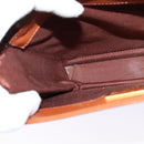 VALENTINO Hand Bag Leather 2way Brown Gold Auth BA2171-19