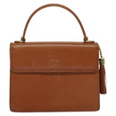 VALENTINO Hand Bag Leather 2way Brown Gold Auth BA2171-13