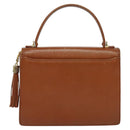 VALENTINO Hand Bag Leather 2way Brown Gold Auth BA2171-2