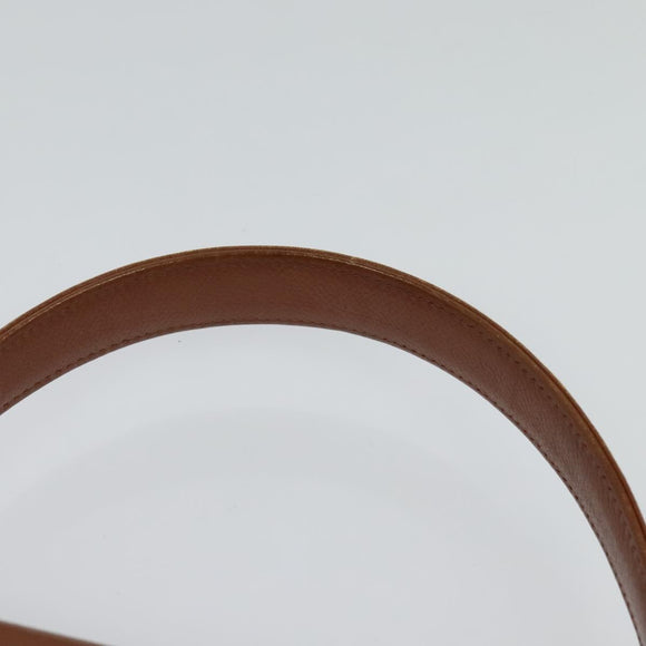 VALENTINO Hand Bag Leather 2way Brown Gold Auth BA2171