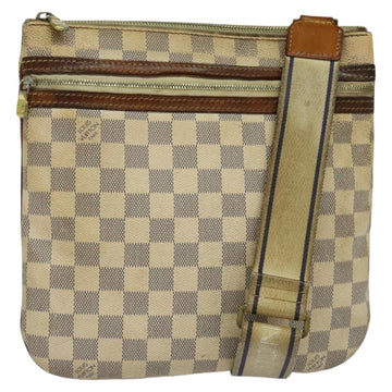 LOUIS VUITTON Damier Azur Pochette Bosphore Shoulder Bag N51112 LV Auth BA2172