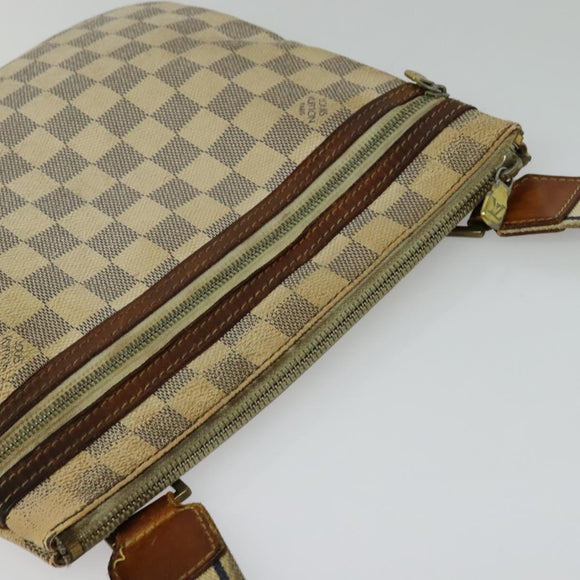 LOUIS VUITTON Damier Azur Pochette Bosphore Shoulder Bag N51112 LV Auth BA2172
