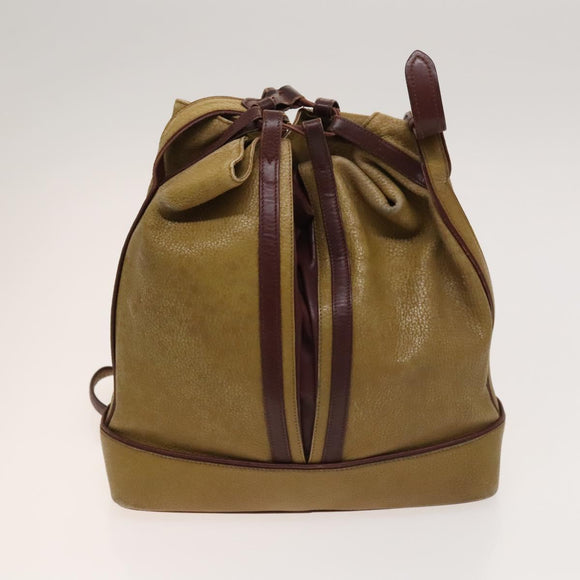 CELINE C Sulky Cartier Burberry Nova Check Bag Leather 3Set Beige Auth BA2174