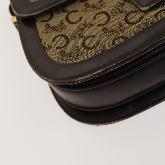 CELINE C Sulky Cartier Burberry Nova Check Bag Leather 3Set Beige Auth BA2174