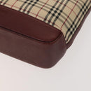 CELINE C Sulky Cartier Burberry Nova Check Bag Leather 3Set Beige Auth BA2174-7