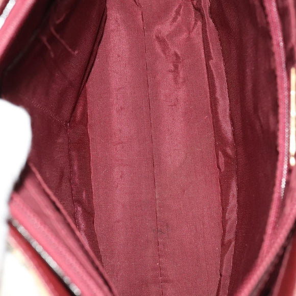 CELINE C Sulky Cartier Burberry Nova Check Bag Leather 3Set Beige Auth BA2174