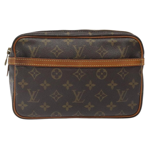 LOUIS VUITTON Monogram Compiegne 23 Clutch Bag M51847 LV Auth BA2185