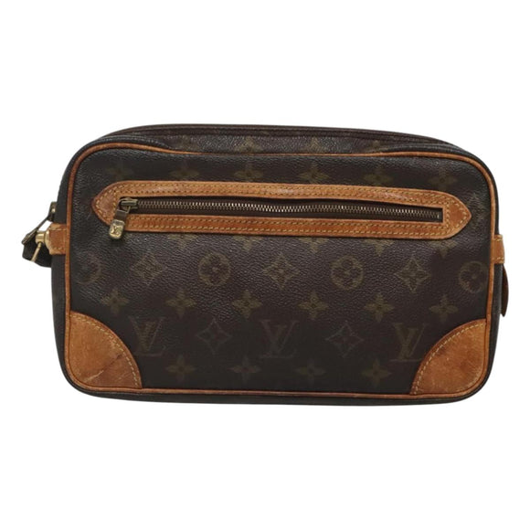 LOUIS VUITTON Monogram Marly Dragonne GM Clutch Bag M51825 LV Auth BA2186