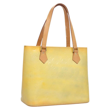 LOUIS VUITTON Monogram Vernis Houston Hand Bag Gris M91053 LV Auth BA2208