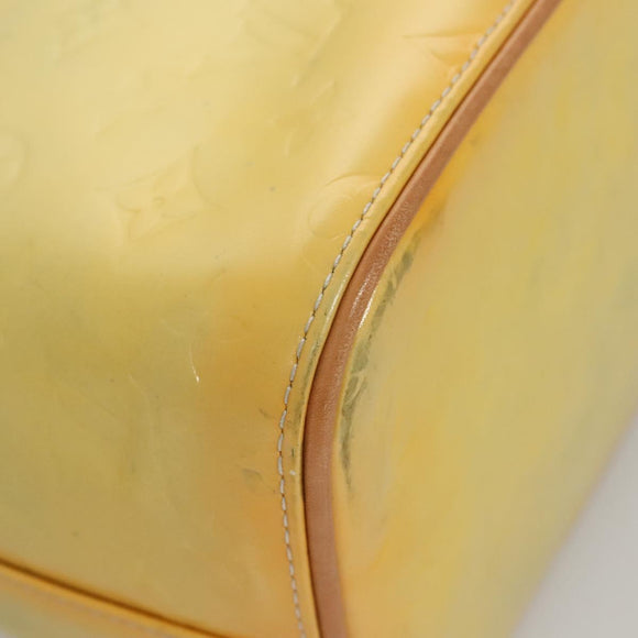 LOUIS VUITTON Monogram Vernis Houston Hand Bag Gris M91053 LV Auth BA2208