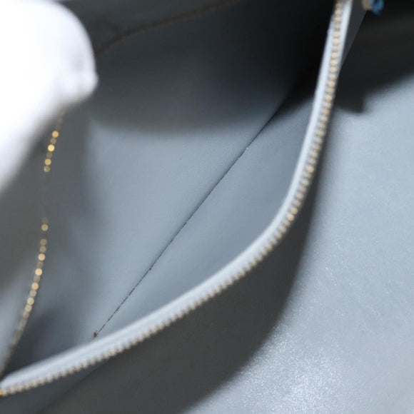 LOUIS VUITTON Monogram Vernis Houston Hand Bag Gris M91053 LV Auth BA2208