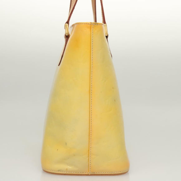 LOUIS VUITTON Monogram Vernis Houston Hand Bag Gris M91053 LV Auth BA2208