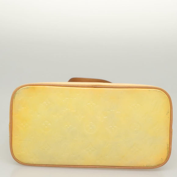 LOUIS VUITTON Monogram Vernis Houston Hand Bag Gris M91053 LV Auth BA2208