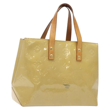LOUIS VUITTON Monogram Vernis Reade PM Hand Bag Beige M91334 LV Auth BA2210