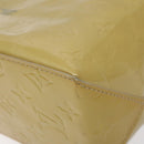 LOUIS VUITTON Monogram Vernis Reade PM Hand Bag Beige M91334 LV Auth BA2210-8