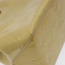 LOUIS VUITTON Monogram Vernis Reade PM Hand Bag Beige M91334 LV Auth BA2210-17