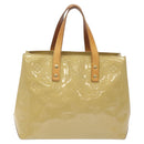 LOUIS VUITTON Monogram Vernis Reade PM Hand Bag Beige M91334 LV Auth BA2210-2