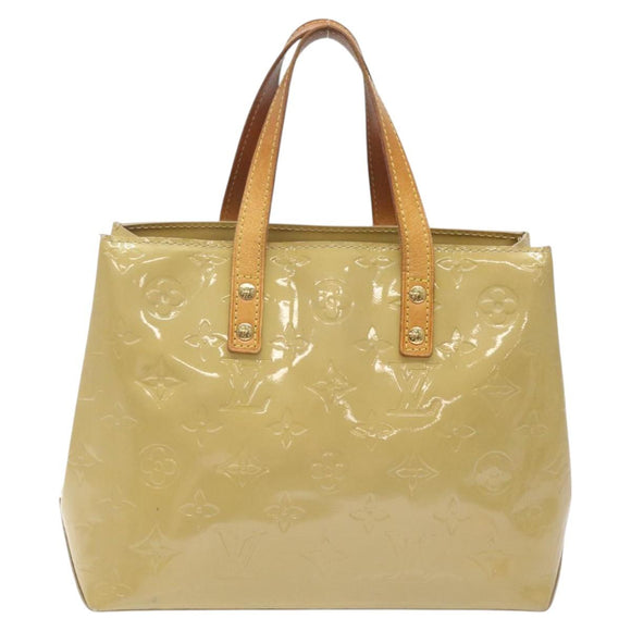 LOUIS VUITTON Monogram Vernis Reade PM Hand Bag Beige M91334 LV Auth BA2210