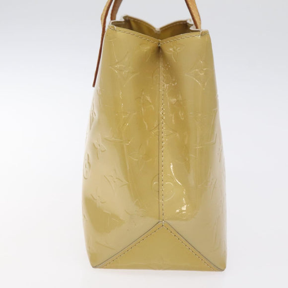 LOUIS VUITTON Monogram Vernis Reade PM Hand Bag Beige M91334 LV Auth BA2210