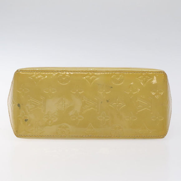 LOUIS VUITTON Monogram Vernis Reade PM Hand Bag Beige M91334 LV Auth BA2210